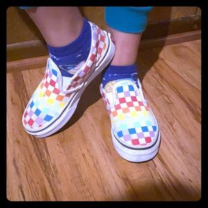 VANS Rainbow slip ons🌈